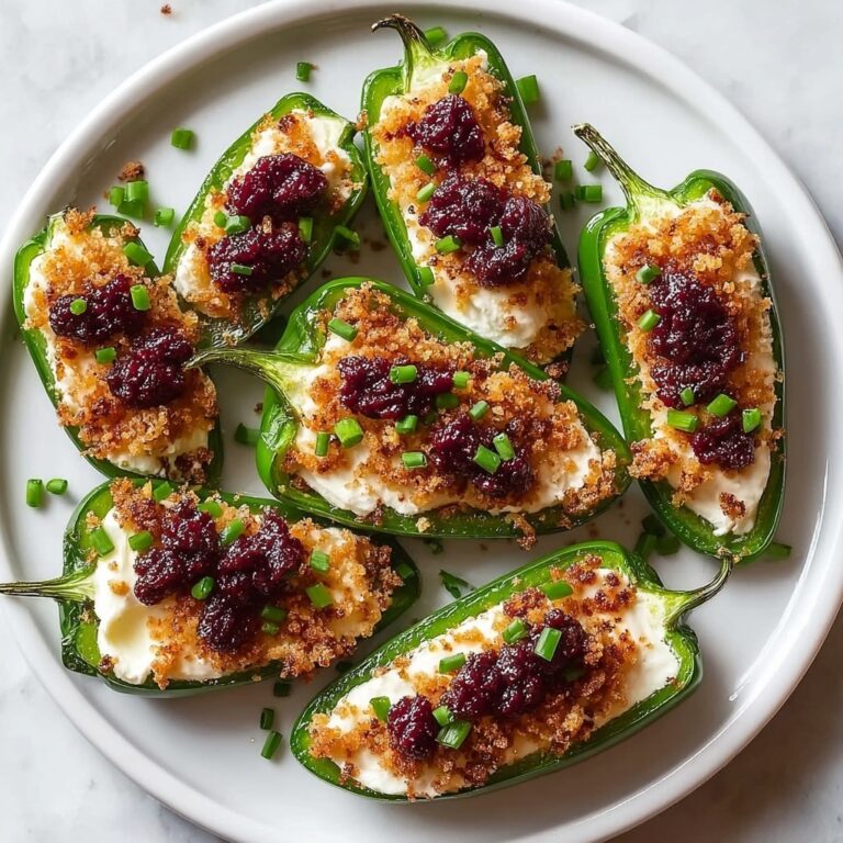 Cranberry Brie Jalapeño Poppers Recipe
