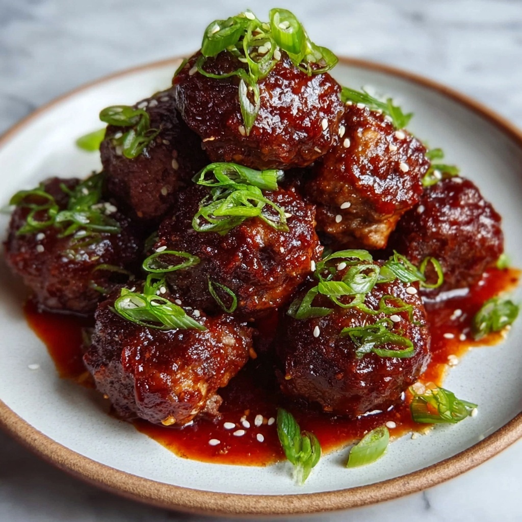 Korean BBQ Meatballs Recipe - Recipe Image