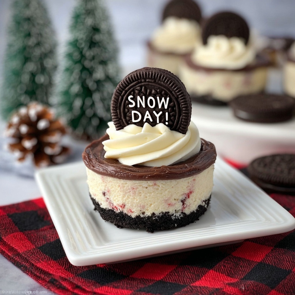 Mini Holiday Oreo Cheesecake Recipe - Recipe Image