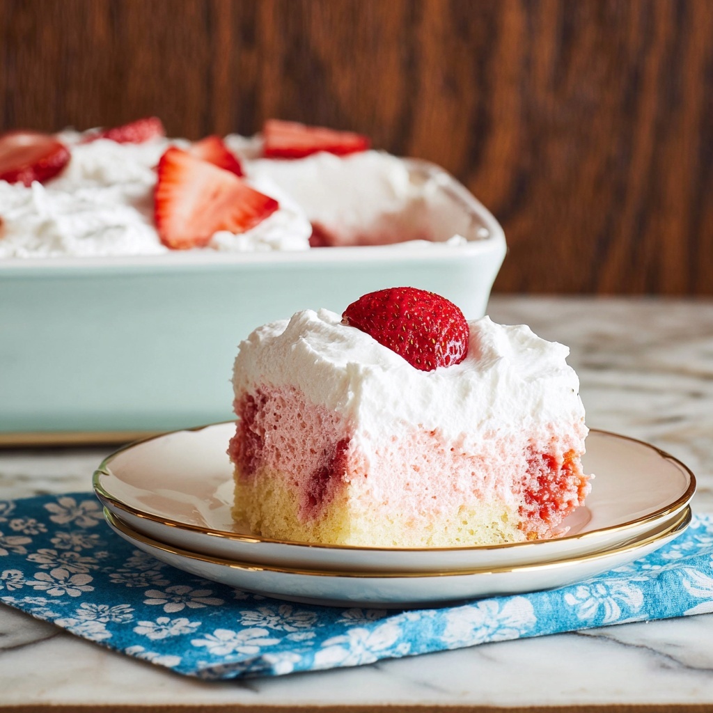 Strawberry Poke Cake Recipe - Recipe Image