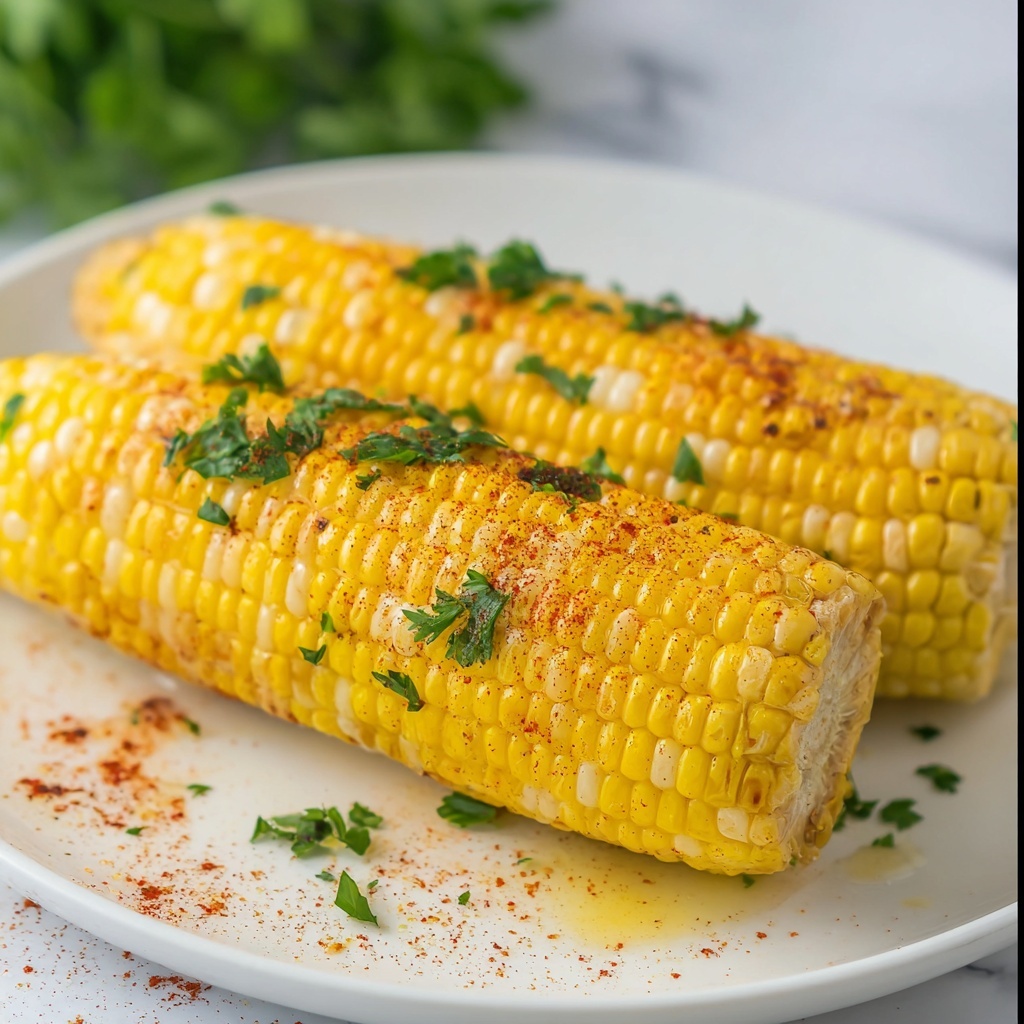 Air Fryer Corn on the Cob with Spicy Honey Butter Recipe - Recipe Image