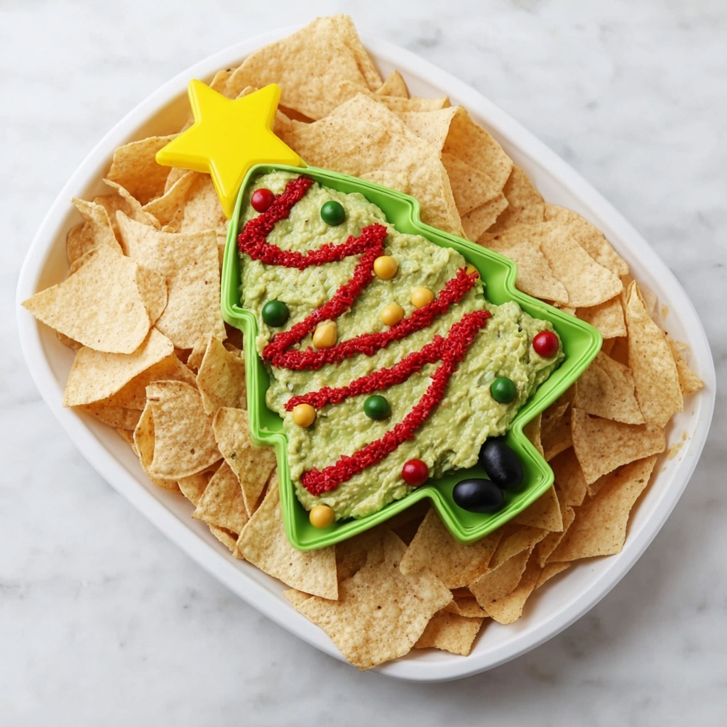 Guacamole Christmas Tree Recipe - Recipe Image