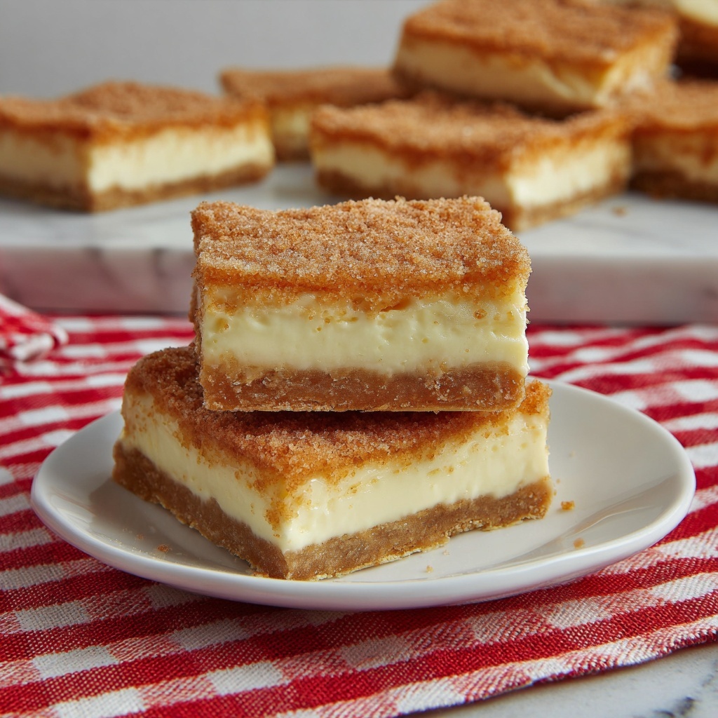 Churro Cheesecake Bars Recipe - Recipe Image