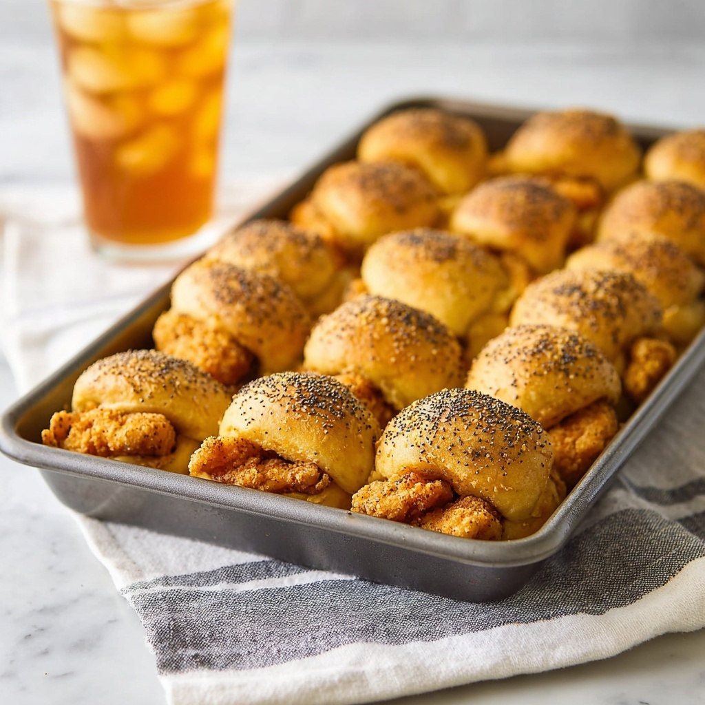 Chicken in a Blanket with Honey Poppy Seed Glaze Recipe - Recipe Image