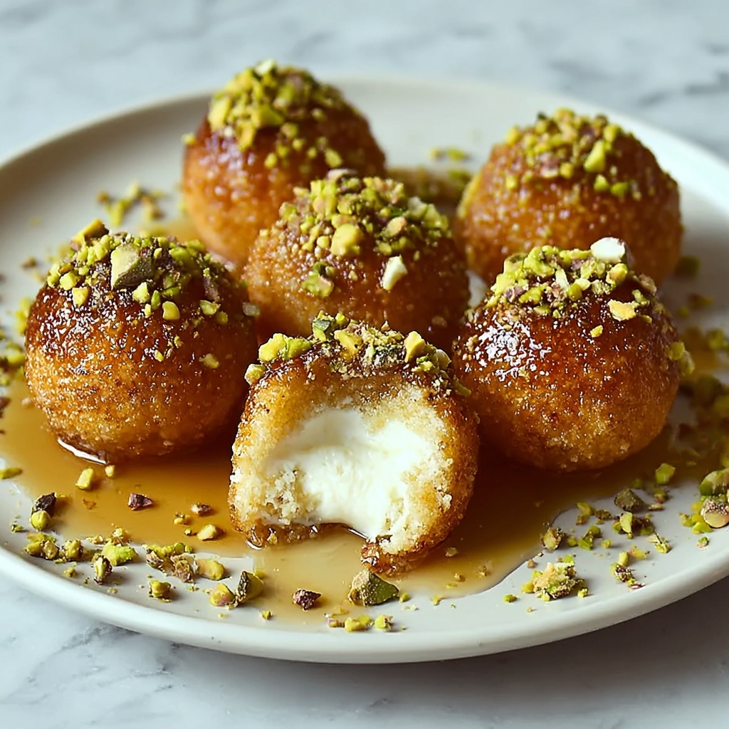 Irresistibly Creamy Ricotta Pistachio Honey Bites Recipe - Recipe Image