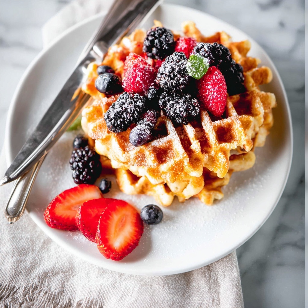 Fluffy Buttermilk Waffles Recipe - Recipe Image