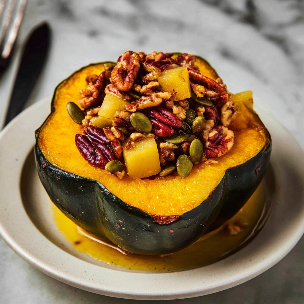 Cranberry Apple Stuffed Acorn Squash Recipe - Recipe Image