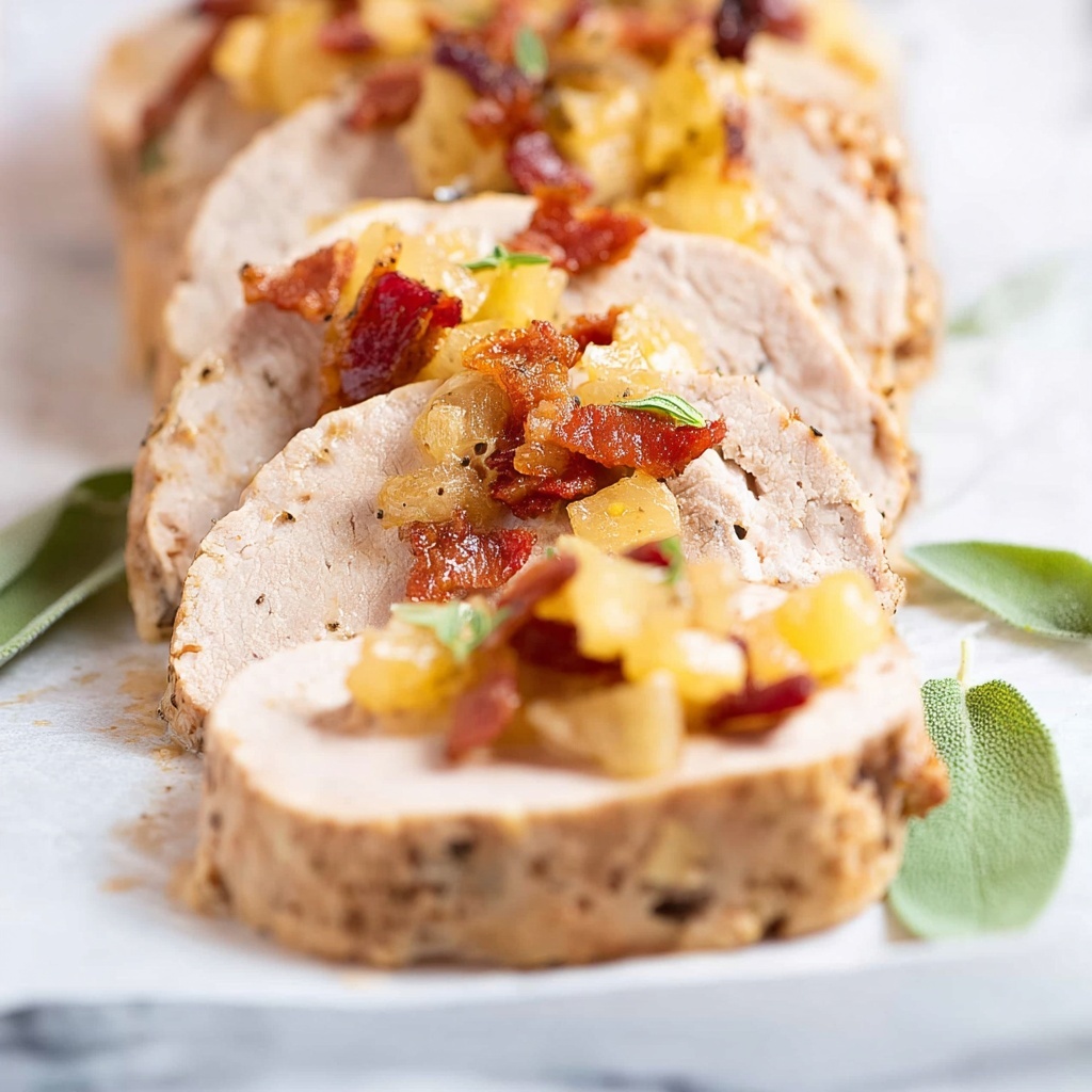 Pork Tenderloin with Apples and Bacon Recipe - Recipe Image