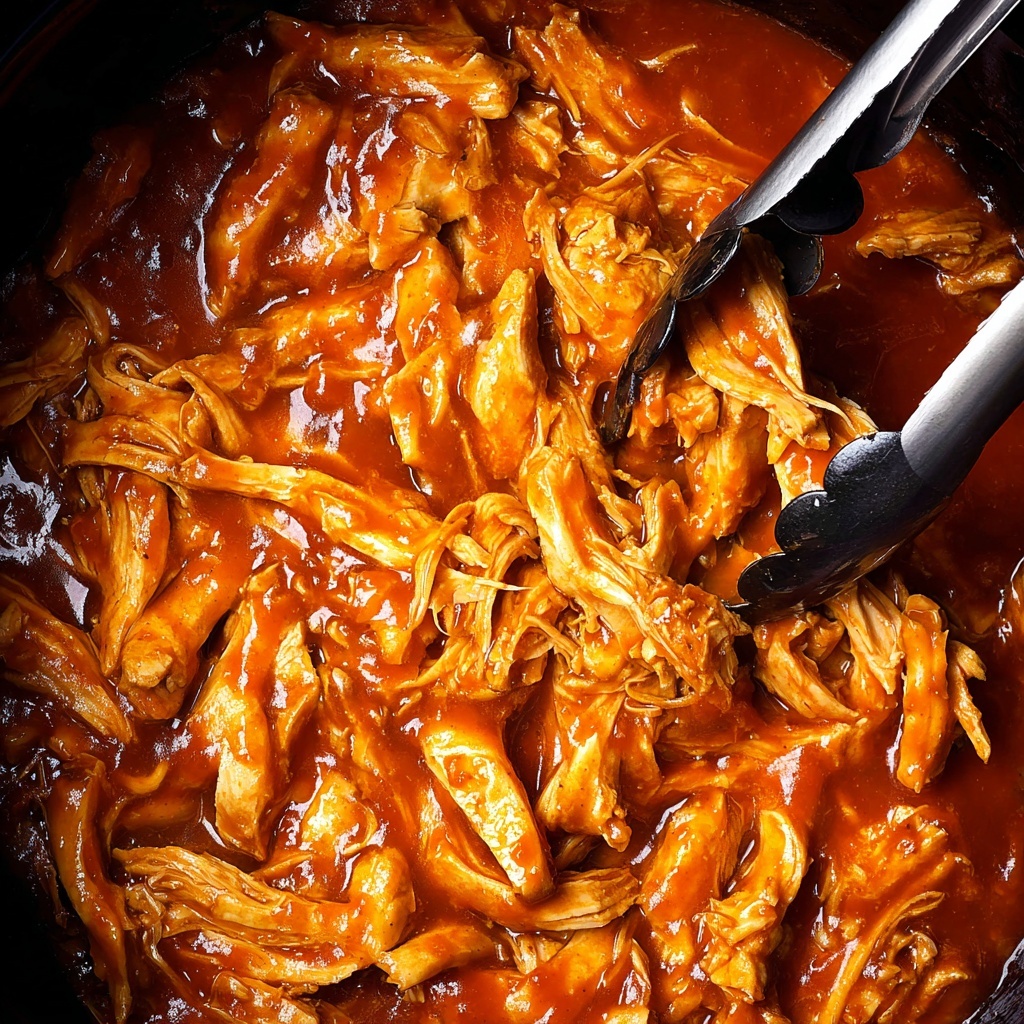 Slow Cooker BBQ Pulled Chicken Recipe - Recipe Image