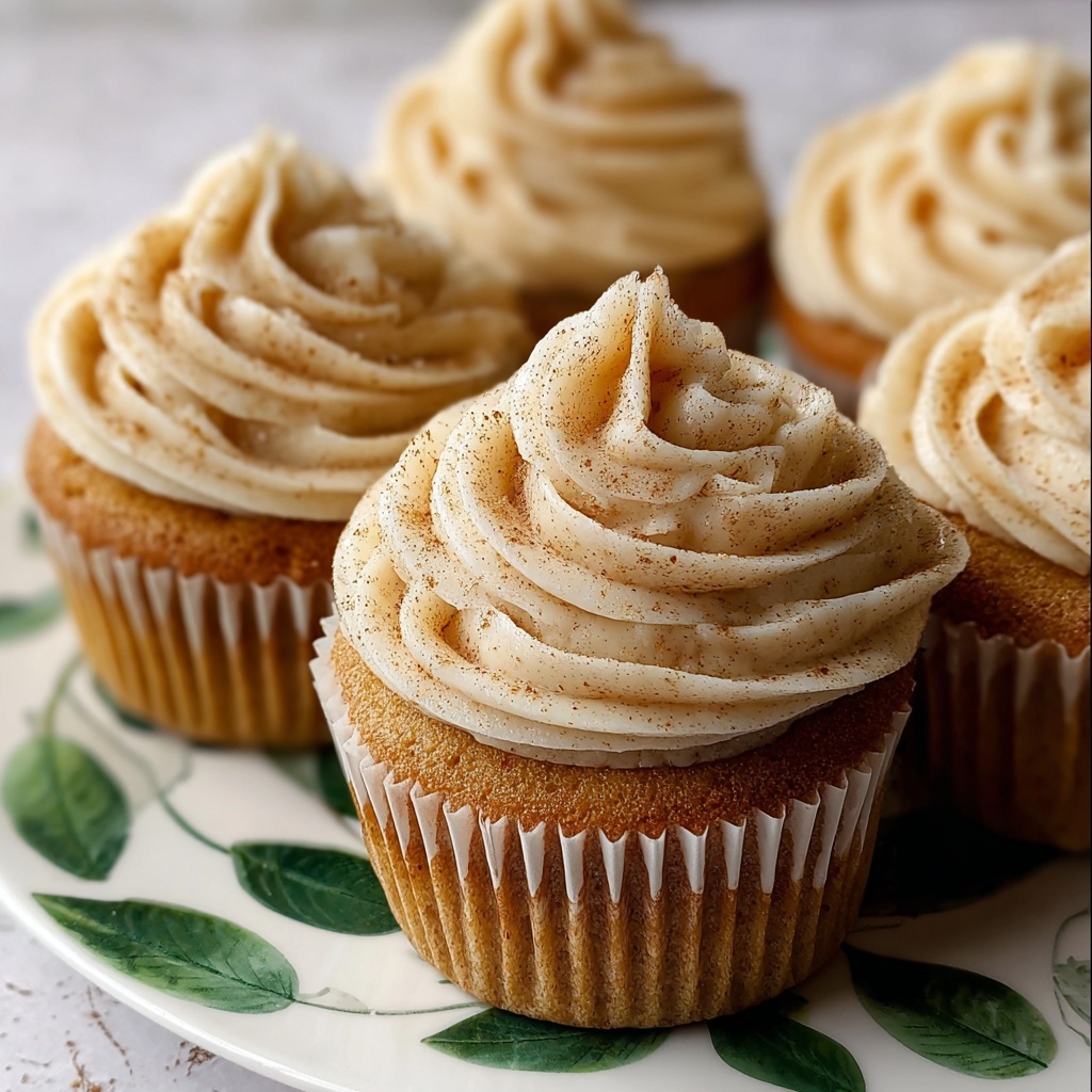 Vanilla Chai Pumpkin Latte Cupcakes with Cinnamon Brown Sugar Frosting Recipe - Recipe Image