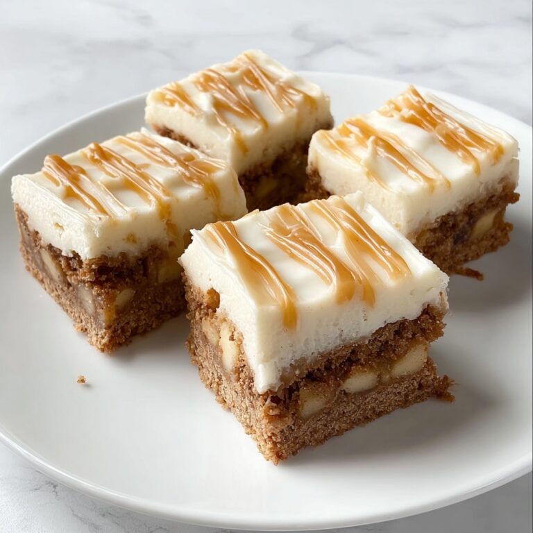 Apple Cinnamon Blondies with Maple Cream Cheese Frosting Recipe