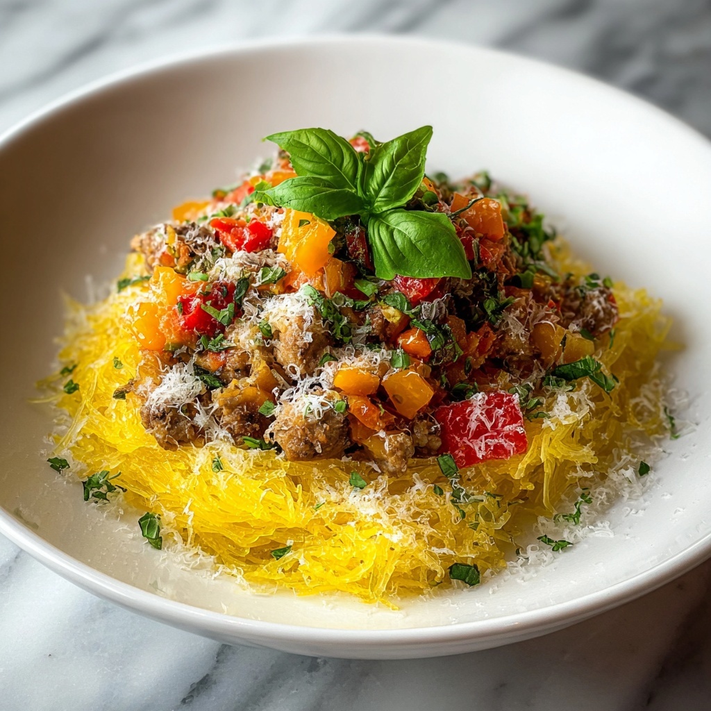 Autumn Sausage Pasta Squash Recipe - Recipe Image