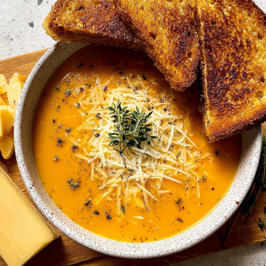 Creamy Keto Butternut Squash Soup with Grilled Cheese Recipe - Recipe Image