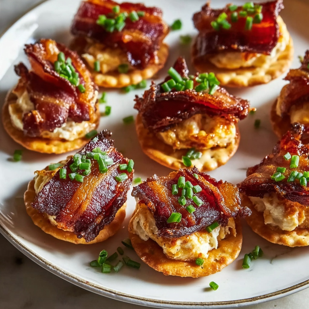 Savory Crispy Bacon-Wrapped Crackers with Smoky Cheese Spread Recipe - Recipe Image