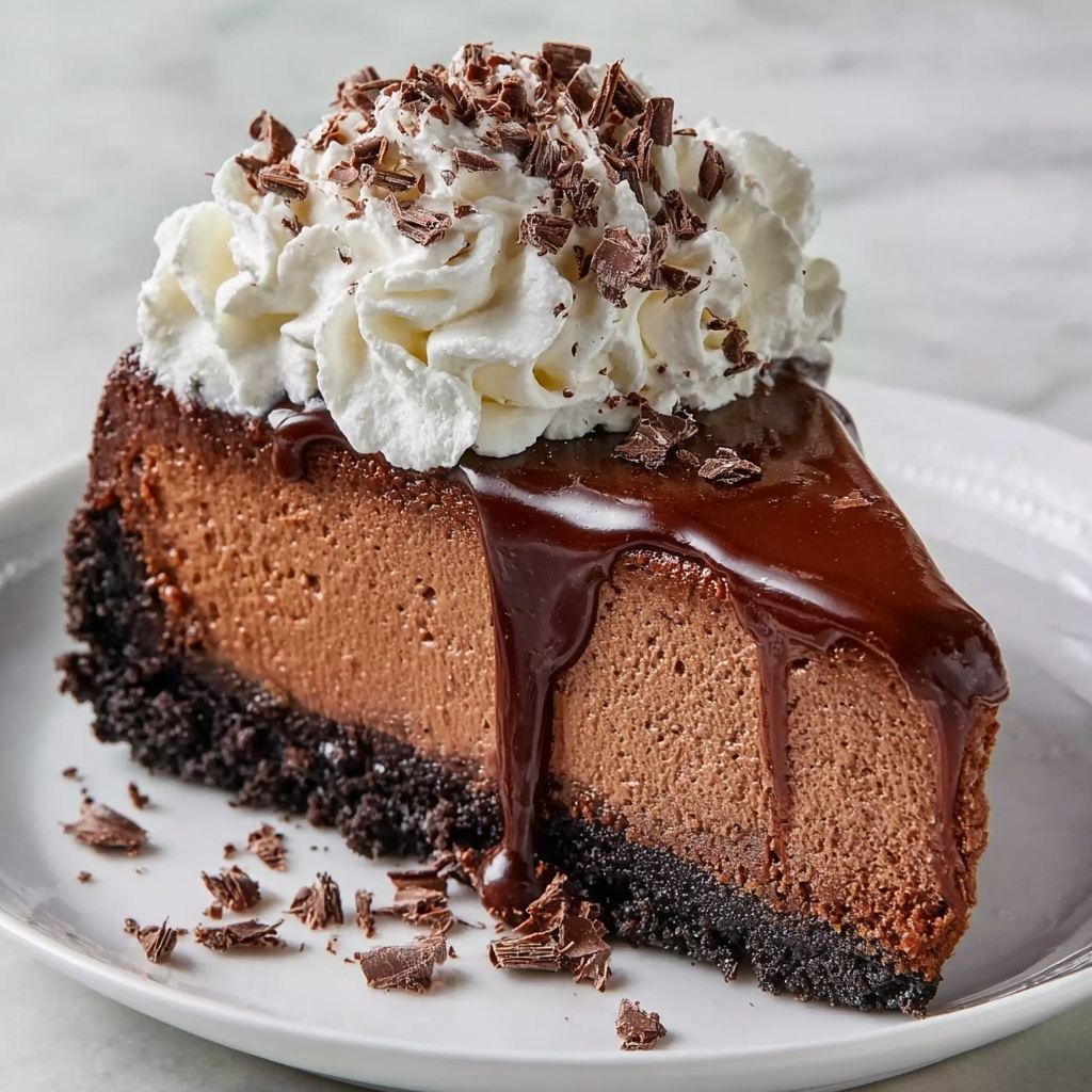 Chocolate Fudge Truffle Cheesecake Recipe - Recipe Image