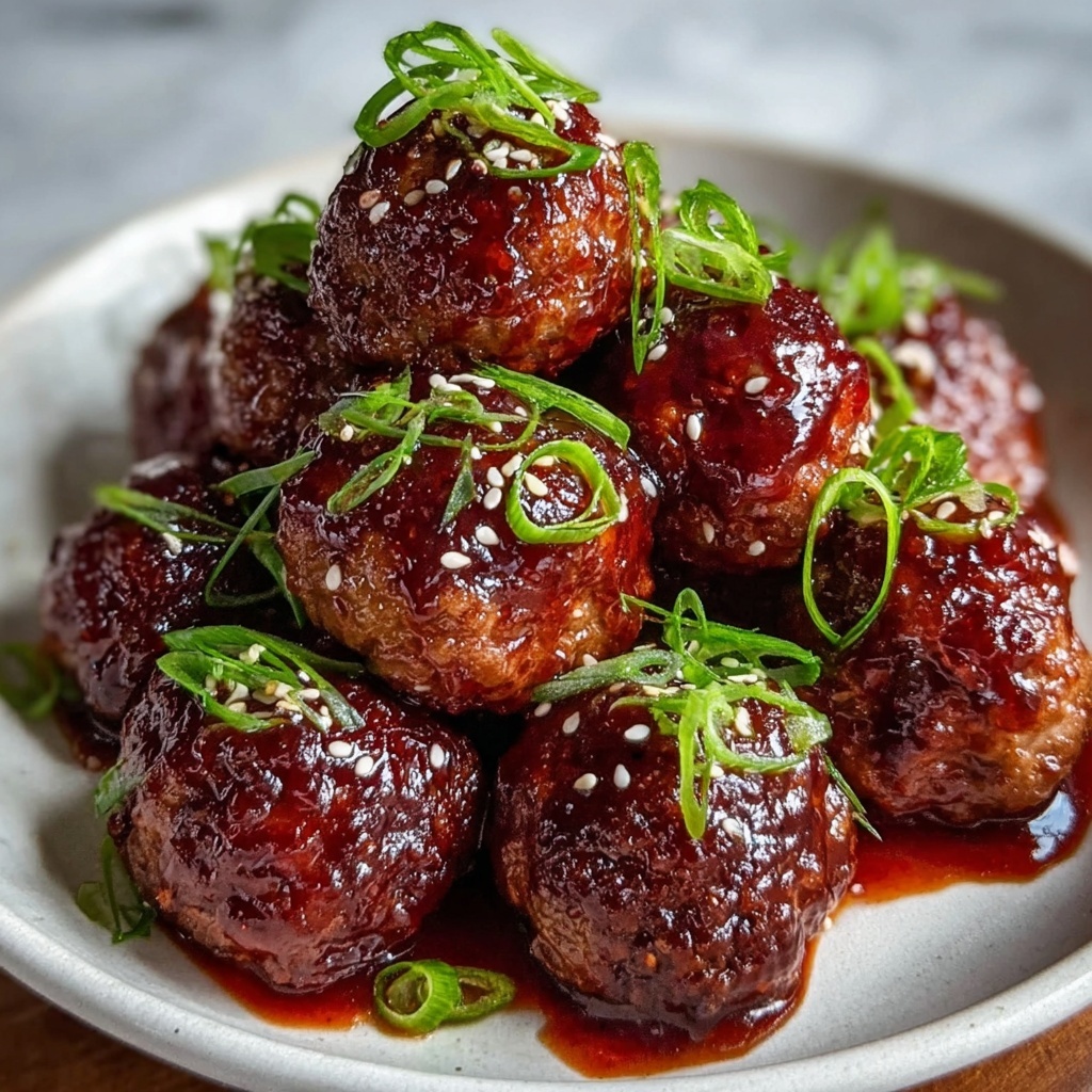 Korean BBQ Meatballs Recipe - Recipe Image