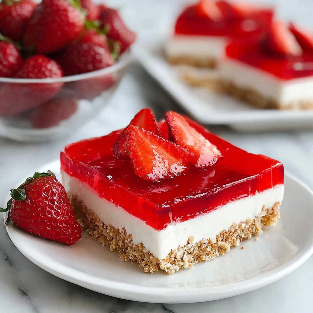 Classic Strawberry Pretzel Jello Salad Recipe - Recipe Image