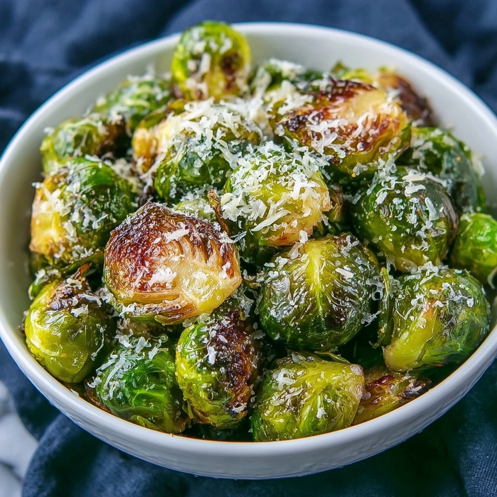 Crispy Garlic Parmesan Brussels Sprouts Recipe - Recipe Image