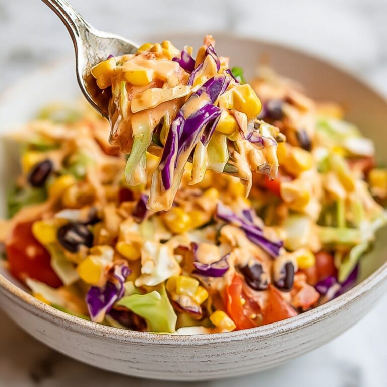 Southwest Chicken Coleslaw Salad Recipe