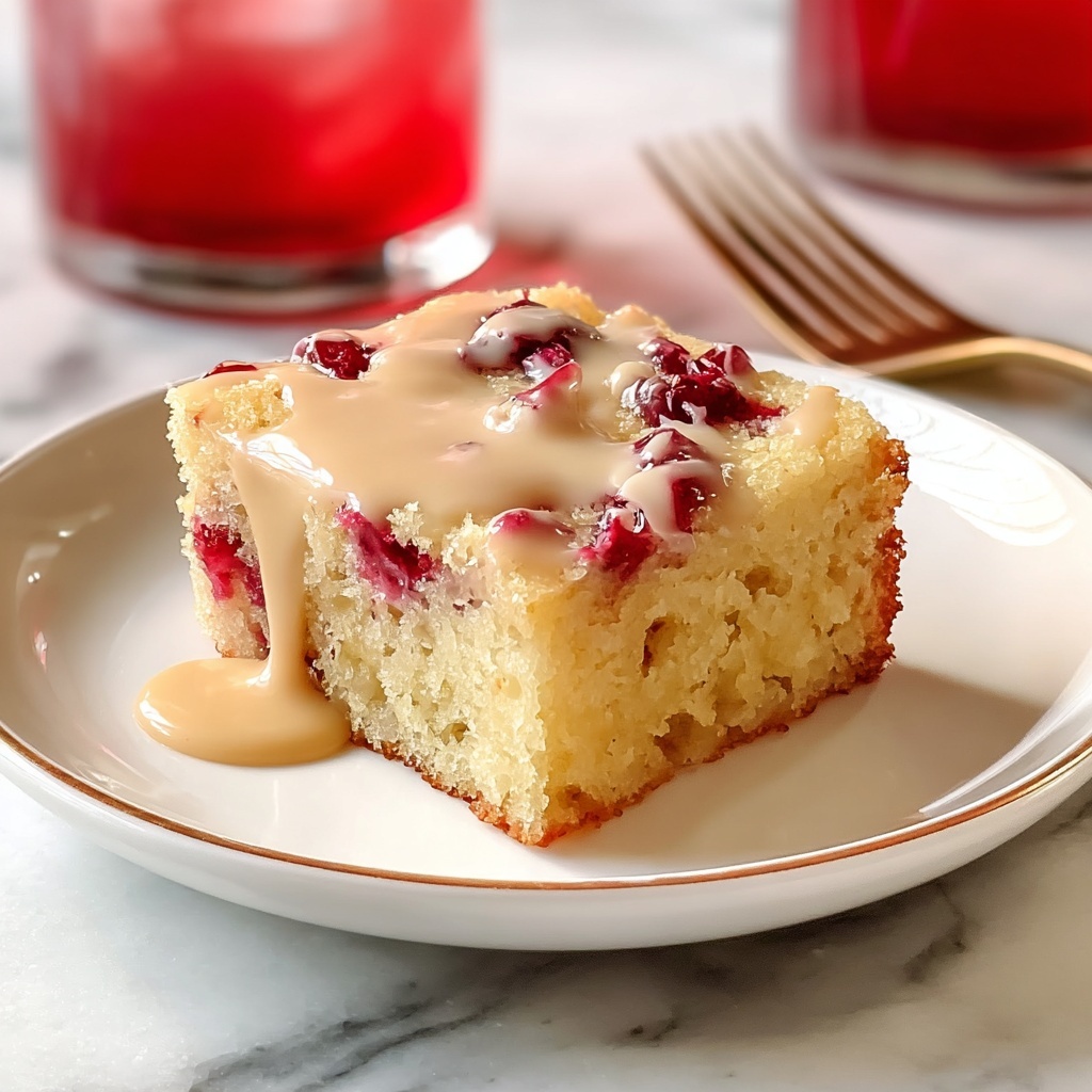 Warm Rhubarb Cake with Butter Sauce Recipe - Recipe Image