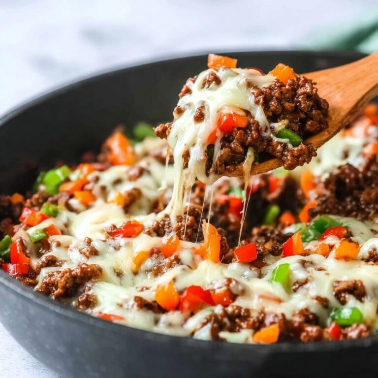 Ground Beef Philly Cheesesteak (Keto) Recipe