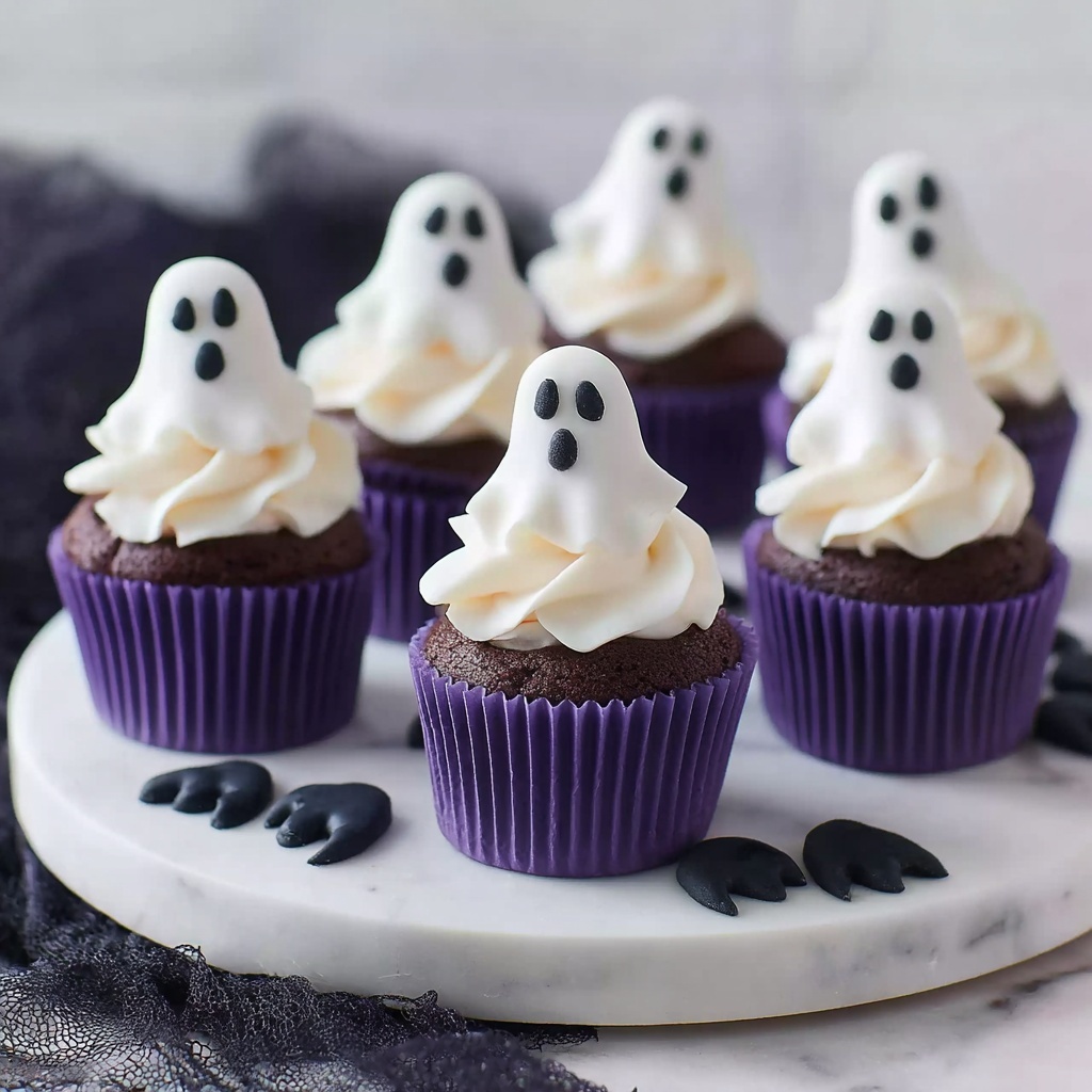 Halloween Ghost Cupcakes Recipe - Recipe Image