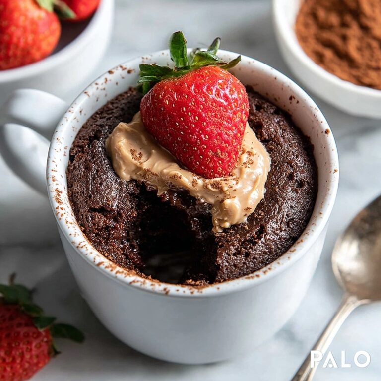 Valentine’s Day Flourless Nutella Mug Cake Recipe