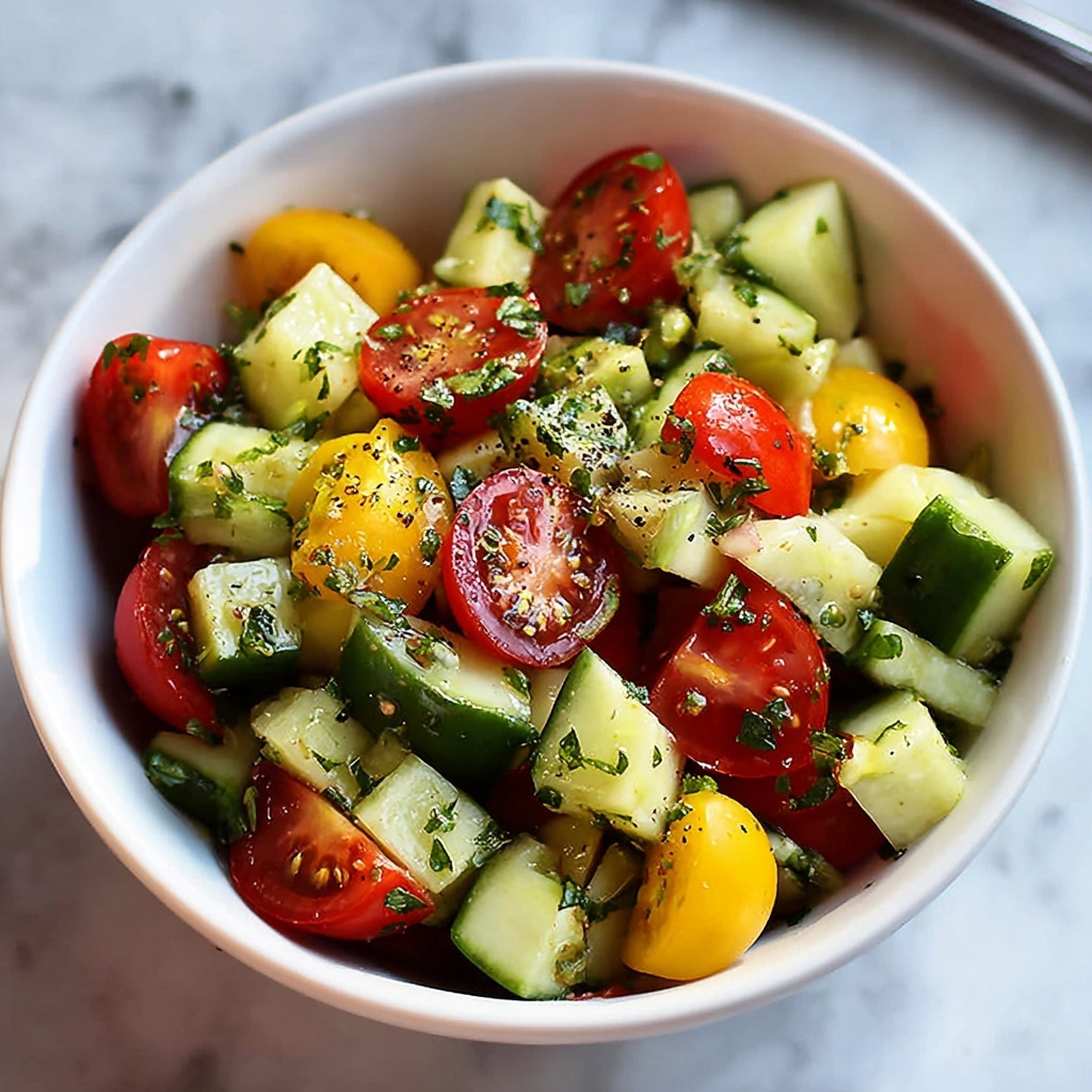 Tomato, Cucumber, and Avocado Salad Recipe - Recipe Image