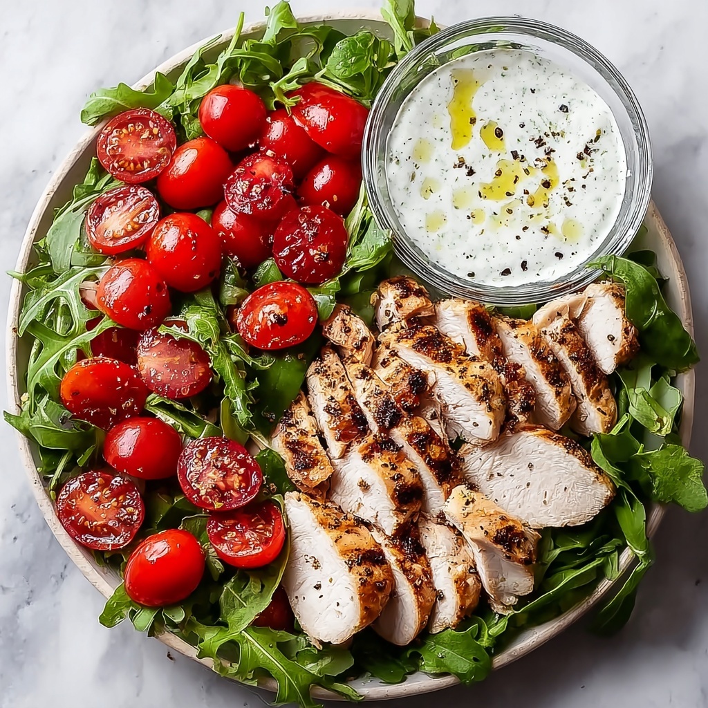 Caprese Grilled Chicken Salad Recipe - Recipe Image