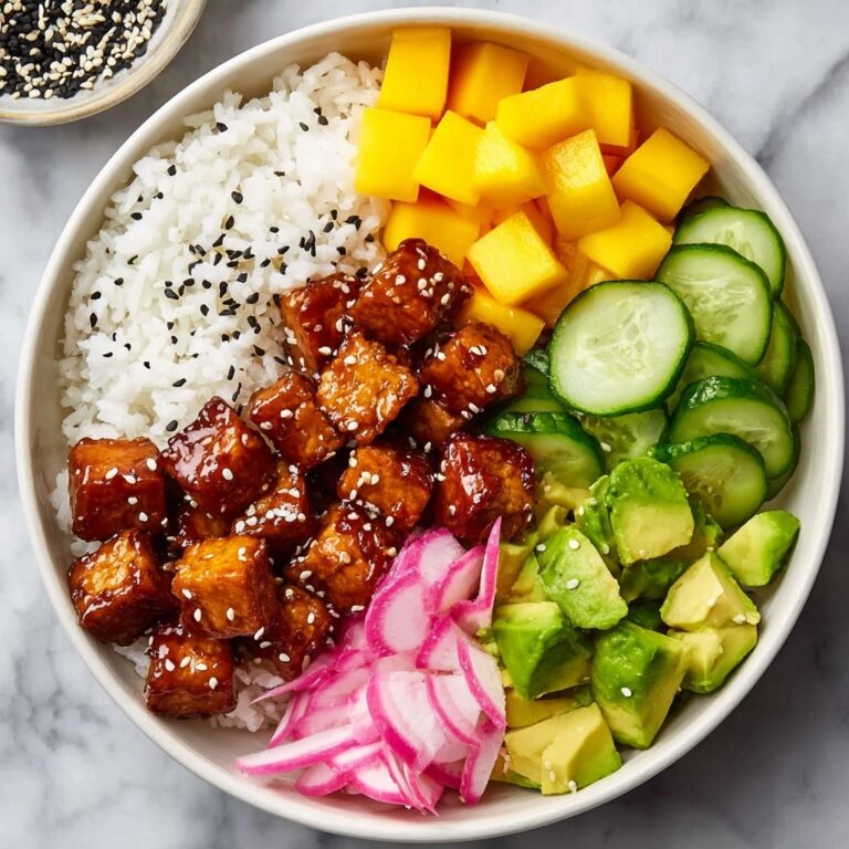 Teriyaki Chicken Poke Bowls Recipe