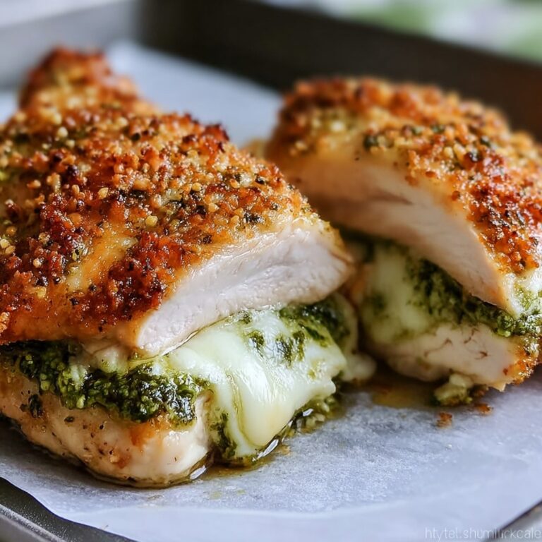 Healthy Pesto Stuffed Chicken Breast Recipe