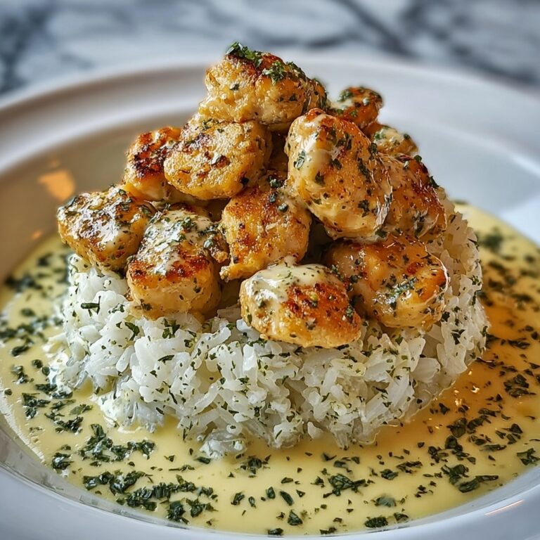 Indulgent Chicken Scampi with Creamy Garlic Parmesan Rice Recipe