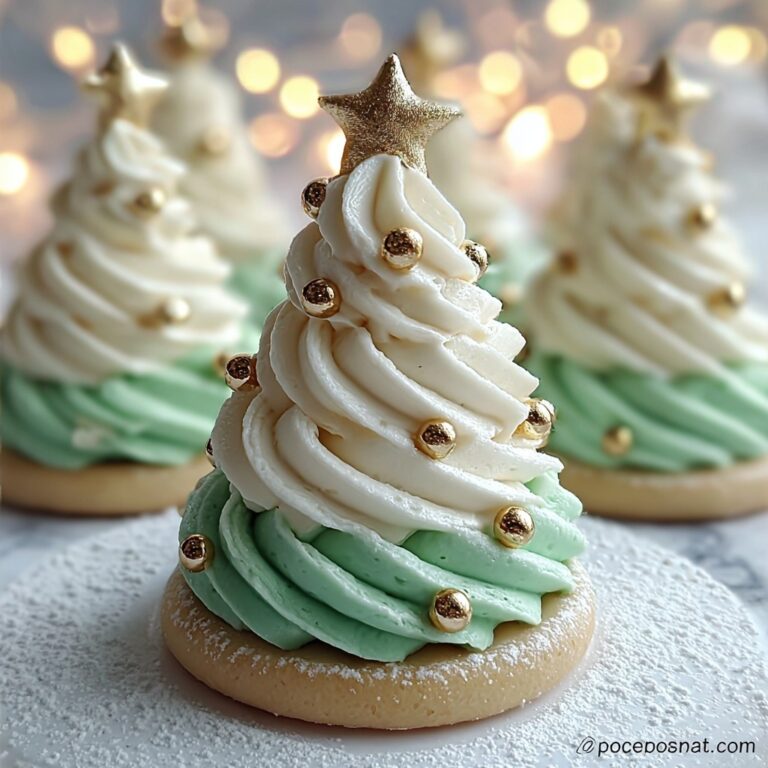 Irresistibly Light Christmas Tree Meringues for the Holidays Recipe