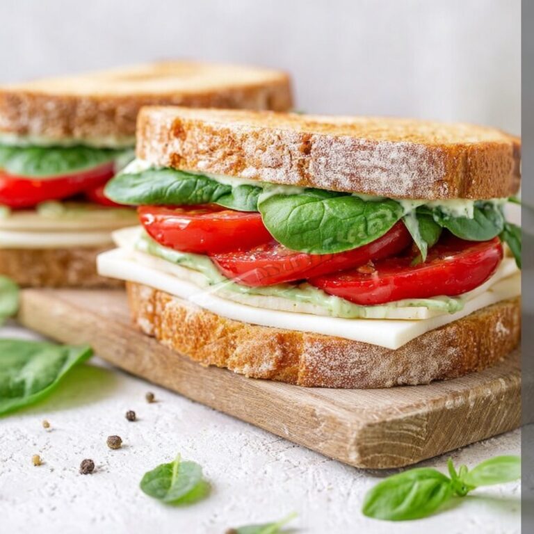 Caprese Sandwich with Pesto Mayo Recipe