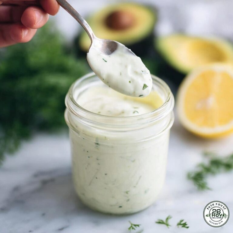 Creamy Avocado Ranch Dressing Recipe
