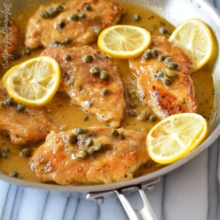 Creamy Lemon Capers Chicken Piccata Recipe