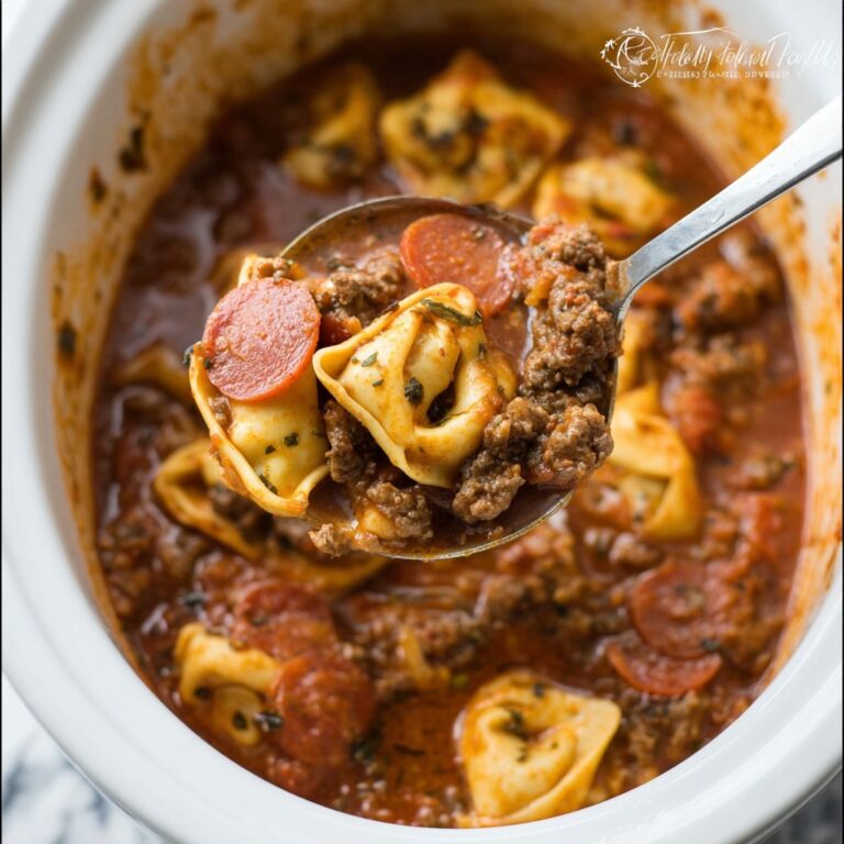 Crockpot Pizza Soup Recipe
