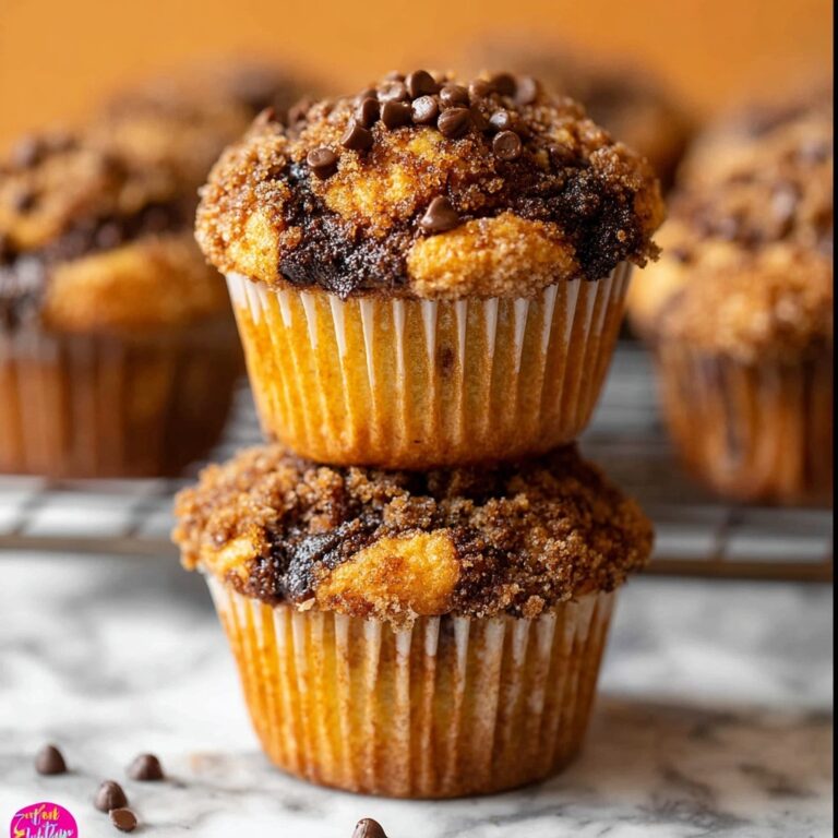 Chocolate Coffee Toffee Crunch Muffins Recipe
