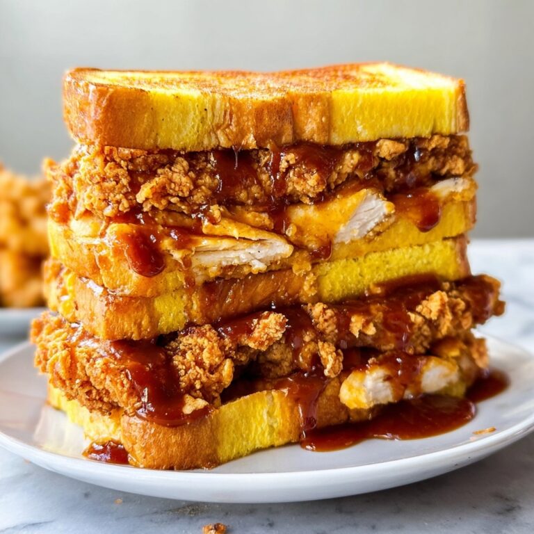 French Toast Fried Chicken Sandwich with Bourbon Sweet Chili Sauce Recipe