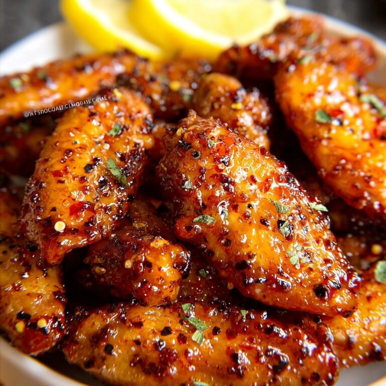 Honey Lemon Pepper Wings Recipe