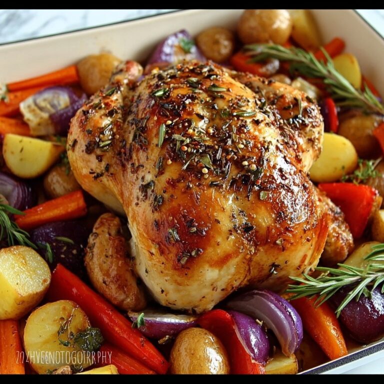 Roasted Garlic Chicken and Vegetables Recipe