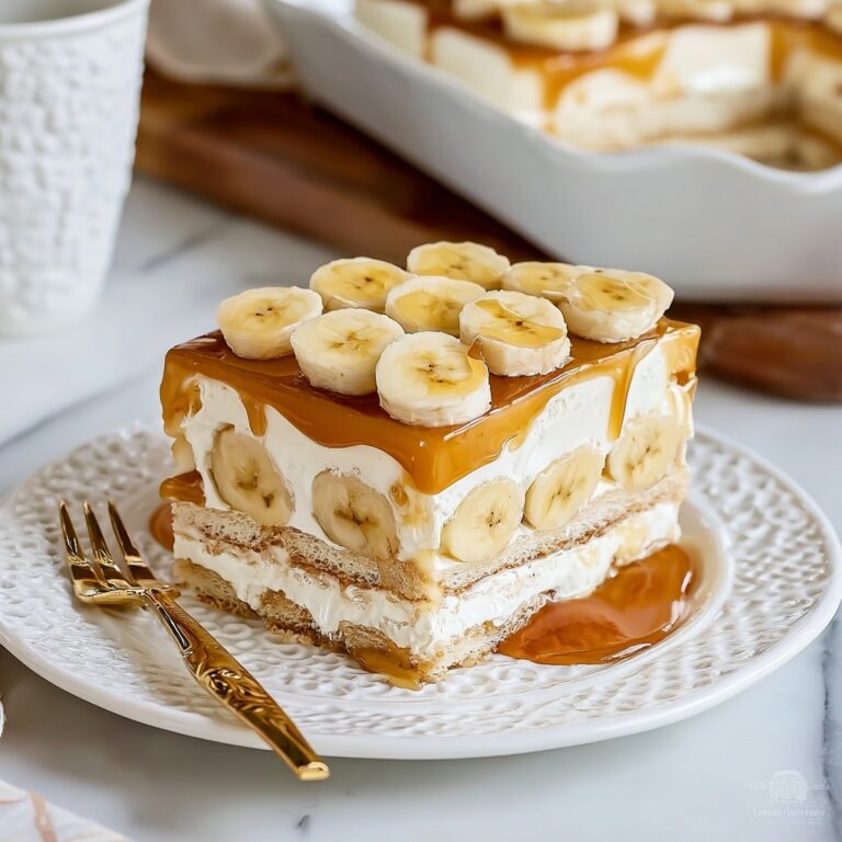Salted Caramel Banana Ritz Icebox Cake Recipe