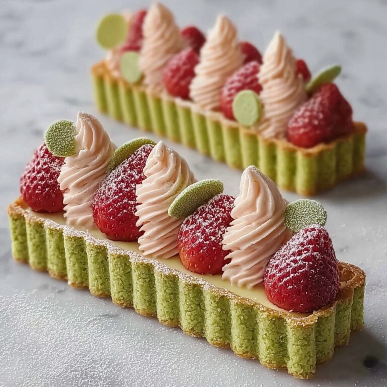 Strawberry Matcha Tart Recipe