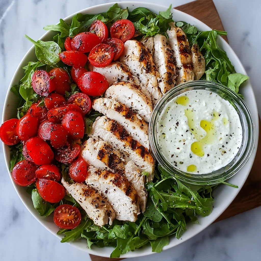 Caprese Grilled Chicken Salad Recipe - Recipe Image