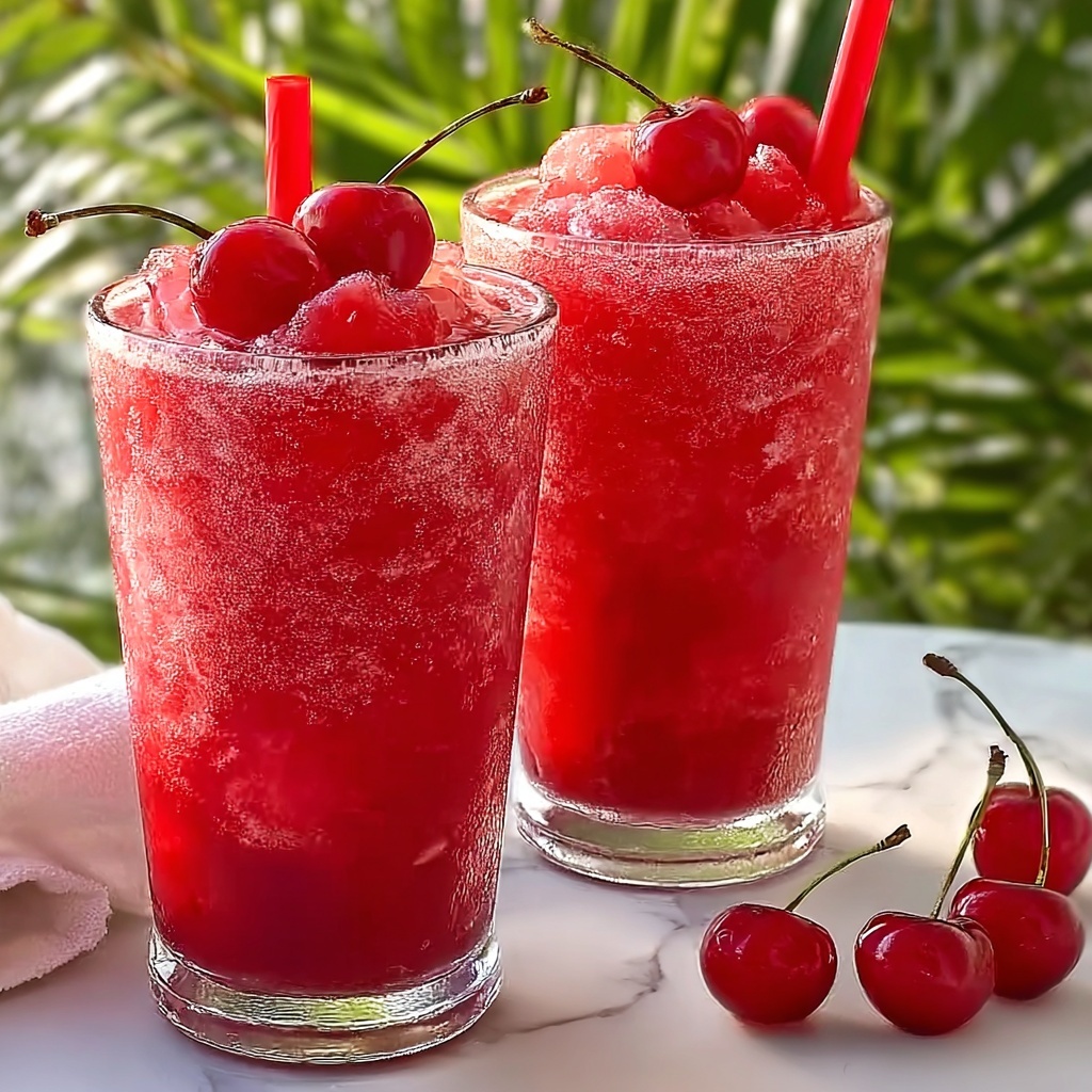 Cherry Slushies Recipe - Recipe Image