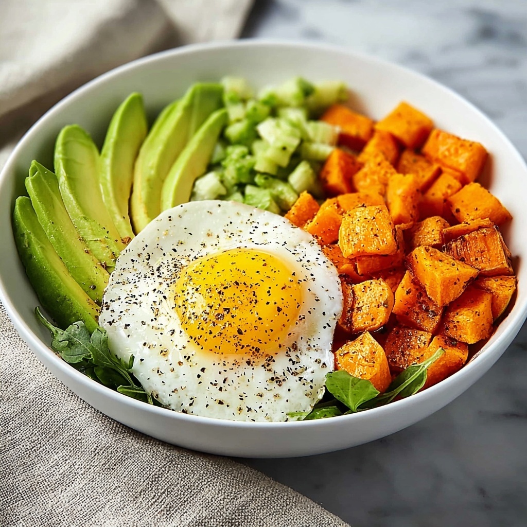 Avocado, Egg & Roasted Sweet Potato Bowl Recipe - Recipe Image