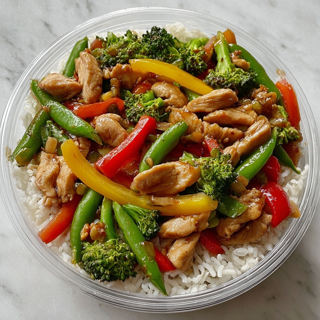 Colorful Chicken & Veggie Stir-Fry with Rice Recipe - Recipe Image