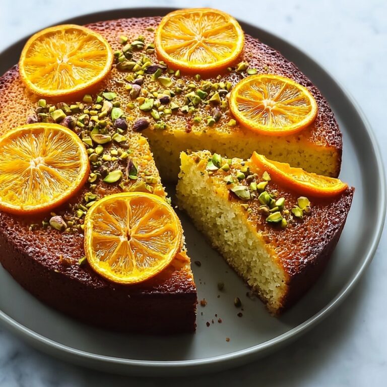 Flourless Orange Pistachio Almond Cake Recipe