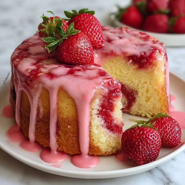 Strawberry Milkshake Pound Cake Recipe