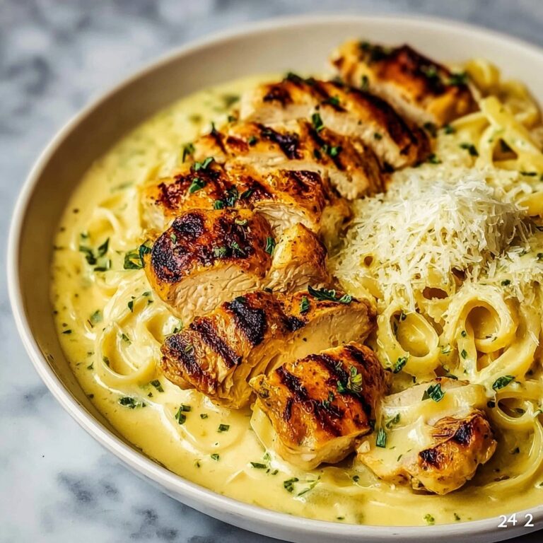 Garlic Butter Chicken with Velvety Parmesan Linguine Recipe